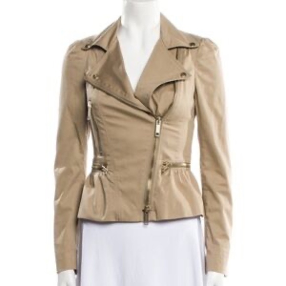 Burberry Peplum Moto Style Short Trench Jacket UK 10 / US 8 (runs small) - Picture 1 of 16
